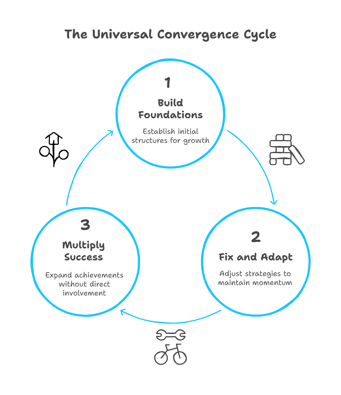Building Greatness_ How the _First Who_ Principle Drives Company Success | Effecta Consulting - Business Coaching, Accounting & SME Consulting The Universal Convergence Cycle